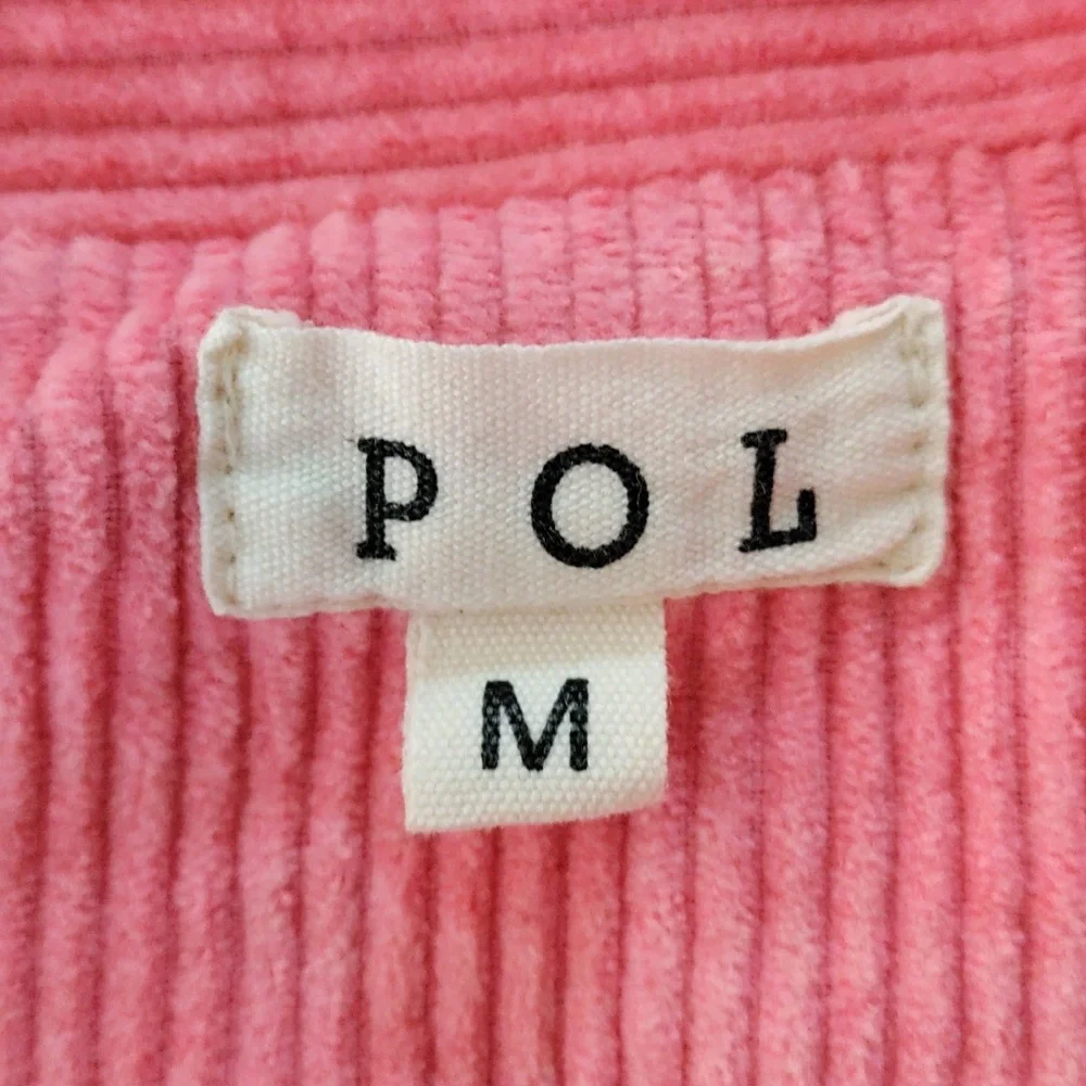 H195 POL pink distressed cotton corduroy blazer style jacket M